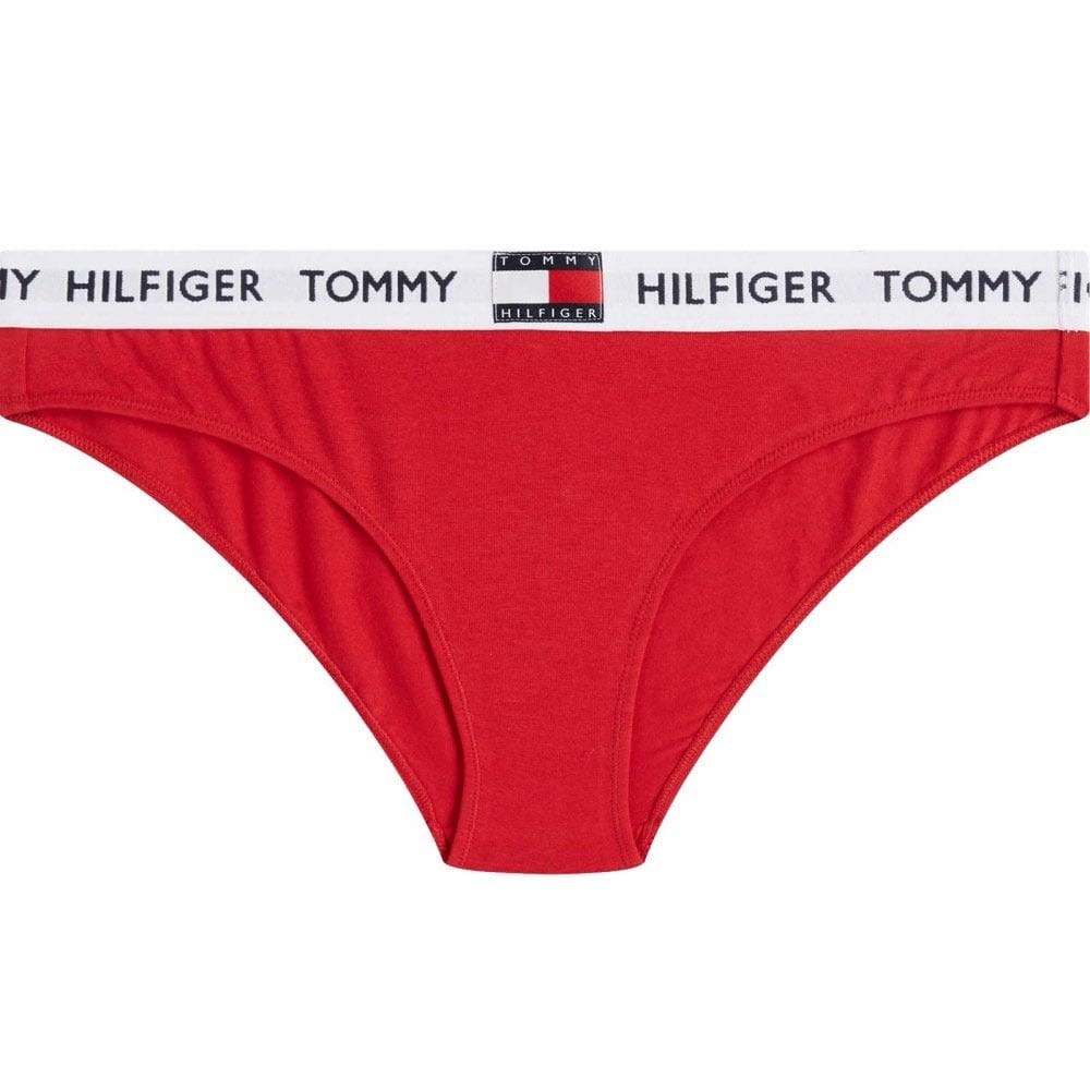 Tommy Hilfiger Women's Bikini Uw0uw02193 Bikini Panties, Red (Tango Red), S