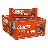 Quest Nutrition Crispy Chocolate Caramel Pecan Hero Protein Bar, 15g Protein, 1g Sugar, 3g Net Carb, Gluten Free Protein Snack, Keto Friendly, 12 Count