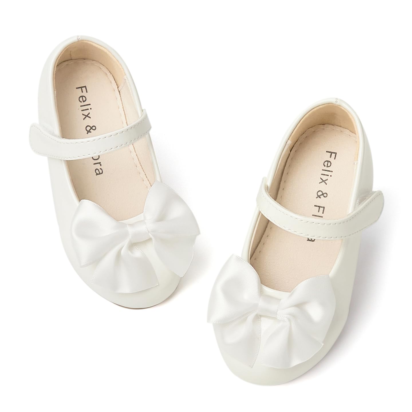 Felix &amp; Flora Toddler Flower Girl Dress Shoes Girl Ballet Flats Party School Shoes Wedding