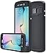 XIKEZAN Galaxy S6 Edge Plus Underwater Waterproof Case, Shock/Dirt/Dust/Snow Proof Heavy Duty Full Body Armor Defender Protective Hard Cover with Built-in Screen Protector and Kickstand Black
