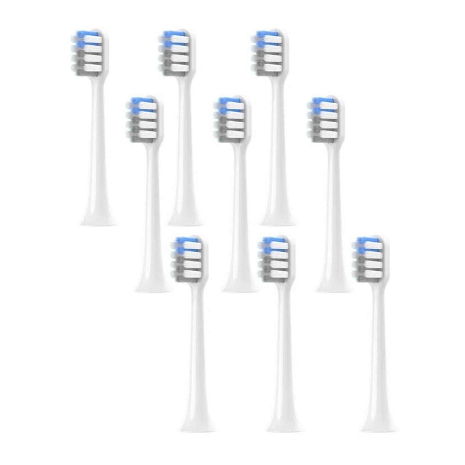 Testine di ricambio for spazzolino da denti 6/9 pezzi compatibili con T200(White gray-9pcs)
