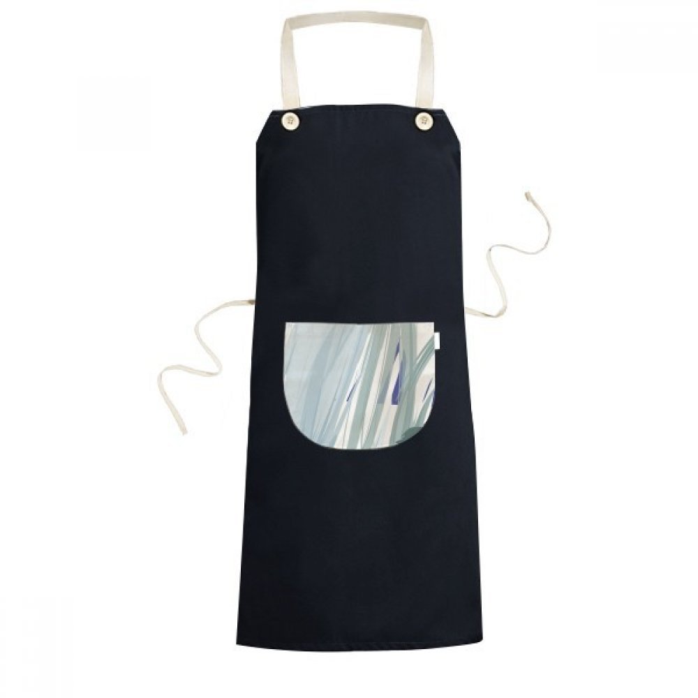 Tablier de cuisine résumé plantes 70x67cm tablier réglable noir hommes femmes