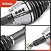A-Premium CV Axle Shaft Assembly Compatible with Chevy Silverado 1500/2500/3500 HD, Suburban 2500, Avalanche 2500 & GMC Sierra, Yukon XL 2500 & Hummer H2, 1999-2013, 4WD Models, Front Left or Right
