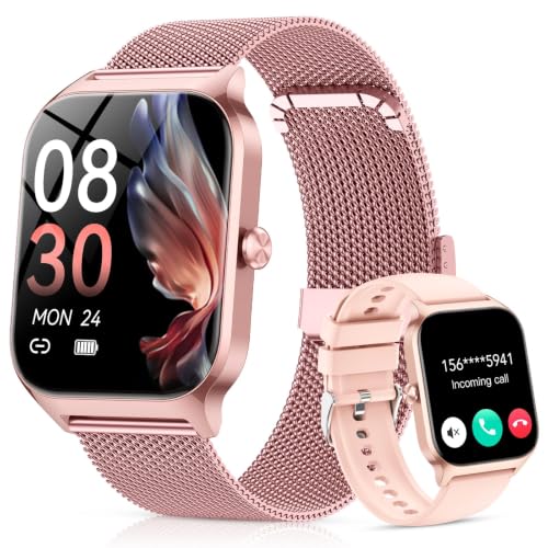 CASCHO Smartwatch Donna, 1.85'' Orologio Smartwatch con Effettua/Risposta Chiamate, 120+