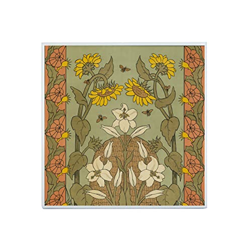 Fabulous Carreau Céramique Décoratif 20 x 20 cm - Art Nouveau Tournesol Elegant Art Nouveau Decoratif Design 1900