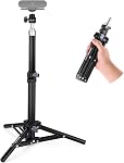 NEEWER Webcam Stand Tripod for Desk, Mini Desktop Tripod with Cell Holder Compatible with Logitech Anker Emeet Webcam Ring Light for Video Recording Live Streaming Zoom Call, Max Load 2.2lb/1kg, ST45B