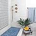 Elephantile Cobalt Blue Pebble Tiles for Shower Floor Bathroom Floor Wall Mosaic Tile [Set of 5 Sheets]