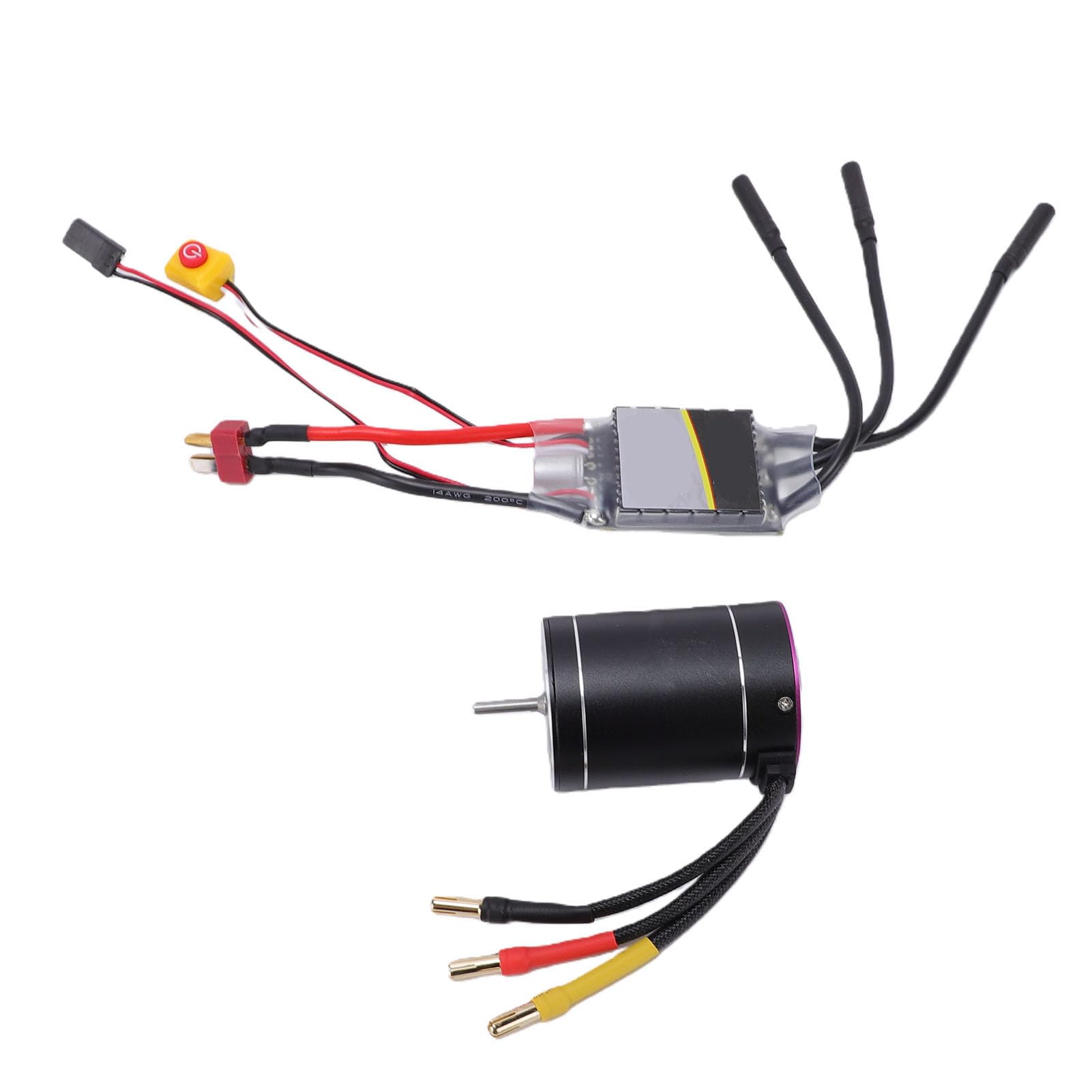 Generic RC bezszczotkowy silnik ESC Combo 3650 3300KV wysoka prędkość do 1/10 1/8 skala RC ciężarówki łodzie wodoodporny stop aluminium