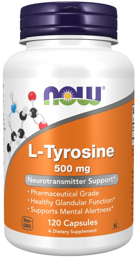 Now Foods L-Tyrosine 500mg 120 Capsules