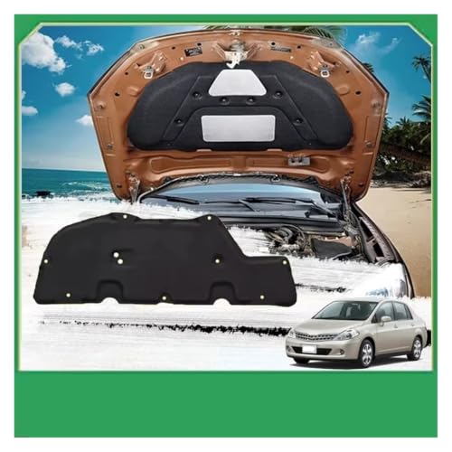 Couverture capot Nissan Tiida C11 coton isolant version originale - 4