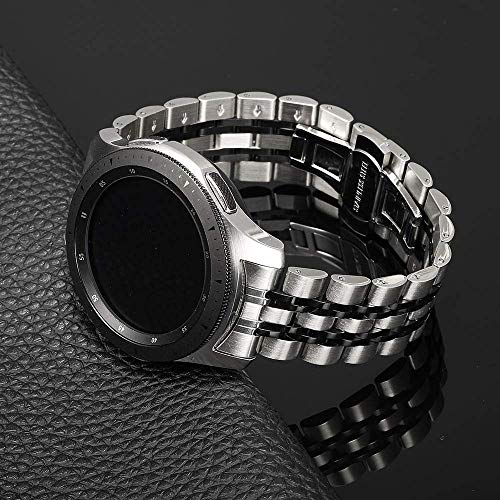 Bracelet de montre en acier inoxydable élégant pour Gear S3 et Galaxy Watch 46mm SM-R800