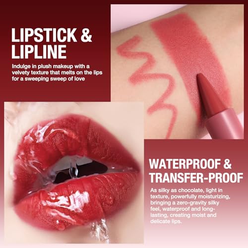  Jolilab Gradient Matte Nude Velvet Lip Liner Pencil for Women
| Jolilab 2 in 1 Lip Liner Lipstick Set for Long Lasting 