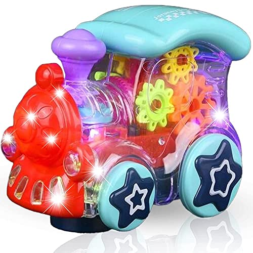 D ETERNAL Transparent Mechanical Train Engine Car Toy for Kids with Gear Technology 3D Light,Musical Sound & 360 Degree Rotation (Gear Train 2) (B09Y49B7BB) Amazon Price History, Amazon Price Tracker