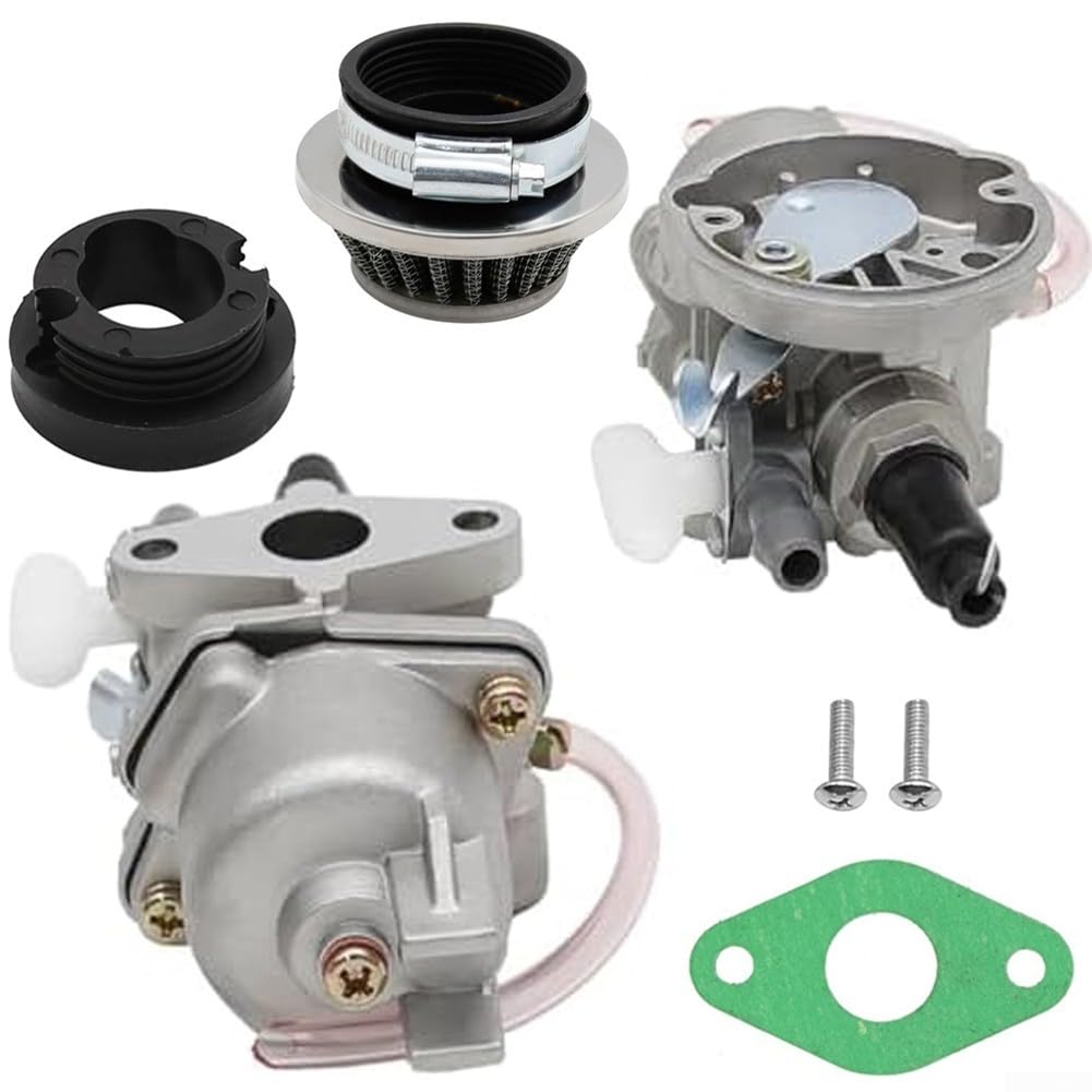 Metal Rubber Carburetor with High Flow Air Filter for Mini Motorcycles, ATVs, and Lawnmowers Fits 47 & 49 cc Engines