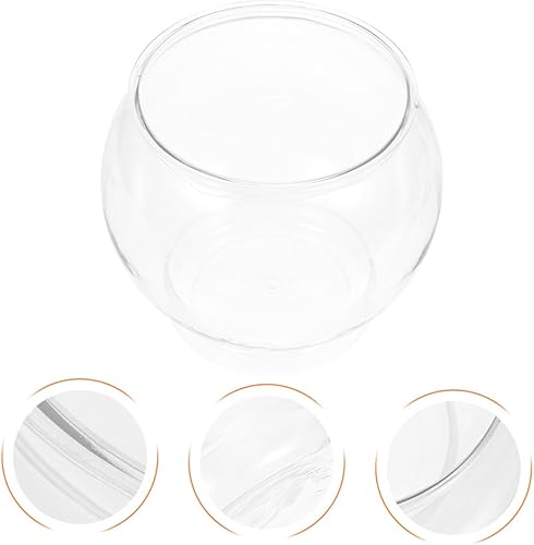 Miniatura 9 de Tanque de peces Contenedor transparente para plantas de plástico, globo de escritorio, botella ecológica transparente, ornamento de mesa,