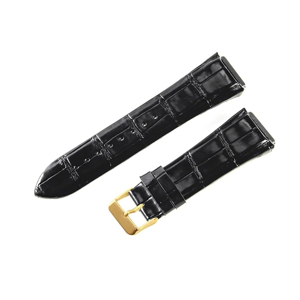 Bracelet de montre en cuir véritable de vachette pour modèles Guess 22mm