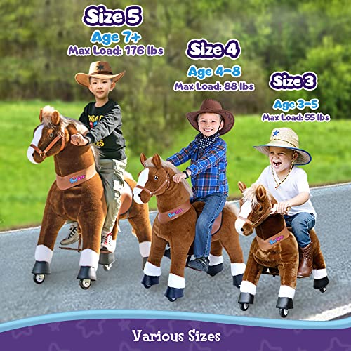 image for PonyCycle Official Ride-On Horse No Battery No Electricity Mechanical 
