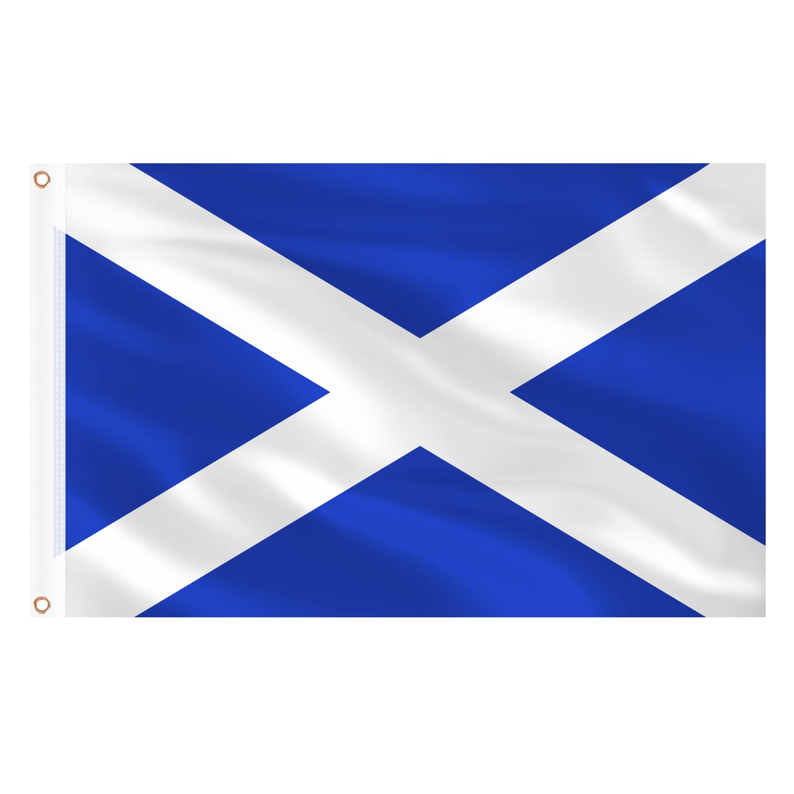 AhfuLife Scotland Flags 3x5 Ft, Large Scotland Flags for Outside - Double Side with Brass Eyelets for for Olympic Party Decorations, Bar Garden Street Decoration Indoor Outdoor