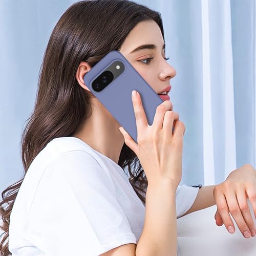 Image of Tobfit Back Cover Case Compatible with Google Pixel 9 /9 Pro, Case Cover Rugged Flexible Durable Anti-Slip Silicone Protection Shockproof Google Pixel 9 /9 Pro Back Cover (Blue Grey)