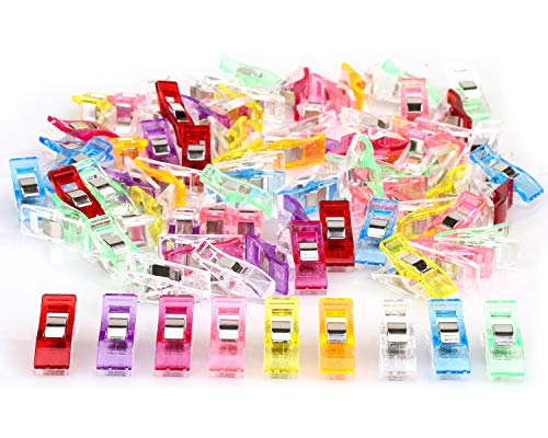 50 Pack Sewing Quilting Fabric Clips + 4PCS Seam Ripper Thread Remover Tool Kit with Scissor Nipper - Thumbnail 4