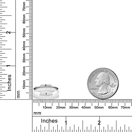 Gem Stone King 925 Sterling Silver Wedding Band Ring 5MM Wide4