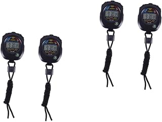 LIOOBO 2 Series Cronómetro Multifunción Cronómetro De Partido Cosa Análoga Parada del Cronómetro Temporizador De Entrenamiento Reloj Temporizador Cronógrafo Abdominales Negro 2 Piezas X 2