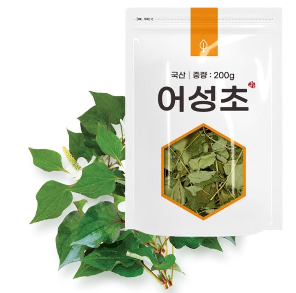Organic Natural Pure Herbs Korean Houttuynia Cordata(Eoseongcho) Dried Bulk Herbs-10.58 Ounce (300g)