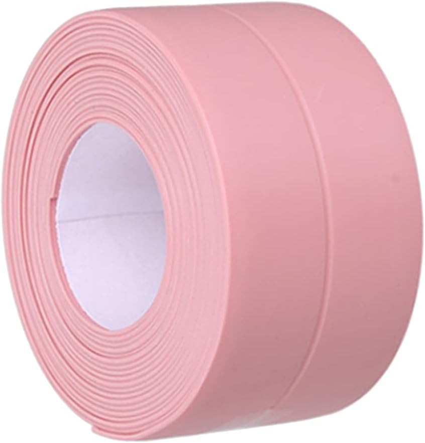 Queenbox 1.5x126in Solid Caulk Tape, Adhesive Sealant Strip for Kitchen Sink Bathtub Surround, Green