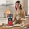 Horavie Mini Single Serve Coffee Maker for K Cup and Ground Coffee, Fast Brew One Cup Coffee Machine with Descaling Reminder and Water Window, 6 to 12 oz. Brew Sizes, Black