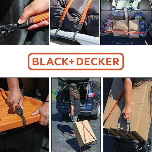 Image of BLACK+DECKER 48 inch Flat Bungee Straps, 2-Pack