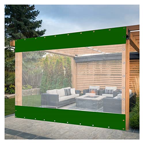 Toldo de plástico impermeable para balcón, carpa plegable para jardín, cubierta transparente para pabellones, terrazas, invernaderos (1 x 1,8 m)