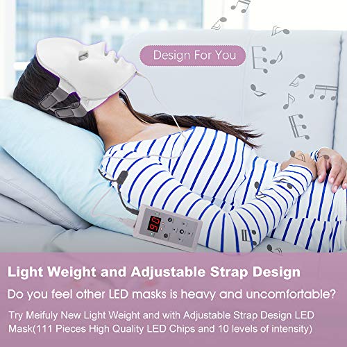 Meifuly 7 Colors Light Mask, Home Light T Herapy Facial Mask (7 Colors) #TOP5