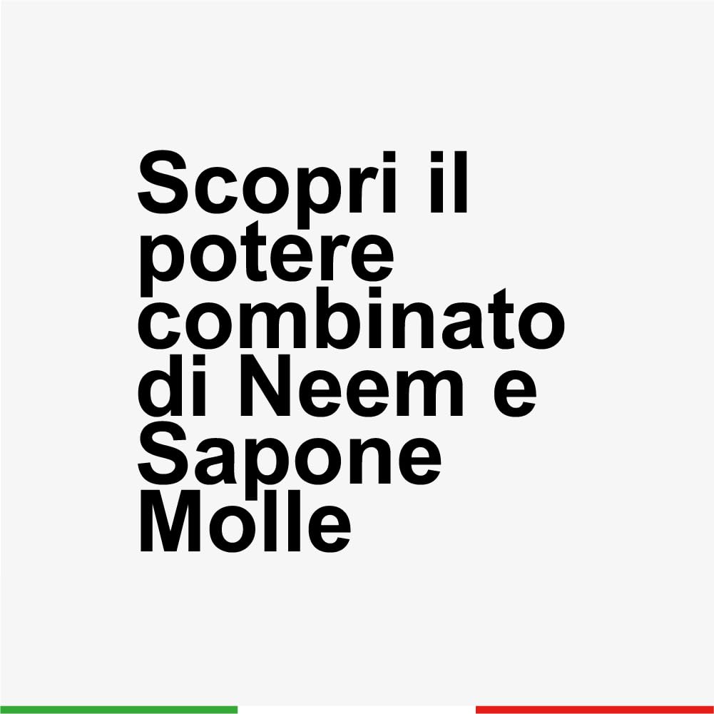 Olio di Neem - insetticida naturale biologico solubile in acqua (1 litro) + Sapone Molle di Potassio (1 litro)