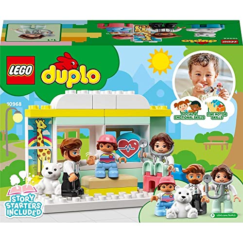 Image of LEGO 10968 Duplo The Medical Visit, Building Game Large Bricks, Educational Learning Toy for Babies and Children from 2 Years Old
