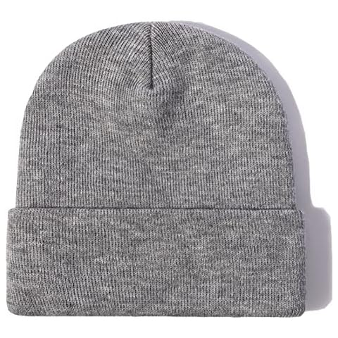 Exemaba Unisex Warm Beanie Hat - Winter Skull Cap Knitted Hat for Women & Men(Light Grey) Cover