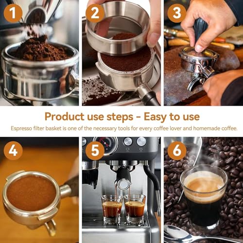 Image of 51mm Non Pressurized Filter Basket, Single Cup / 1cup for 51mm Portafilter, 10 Grams of Powder Capacity, Coffee Basket, Delonghi Dedicca