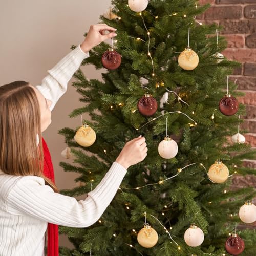 Boules de Noël velours incassables déco de fête sans casse - 3