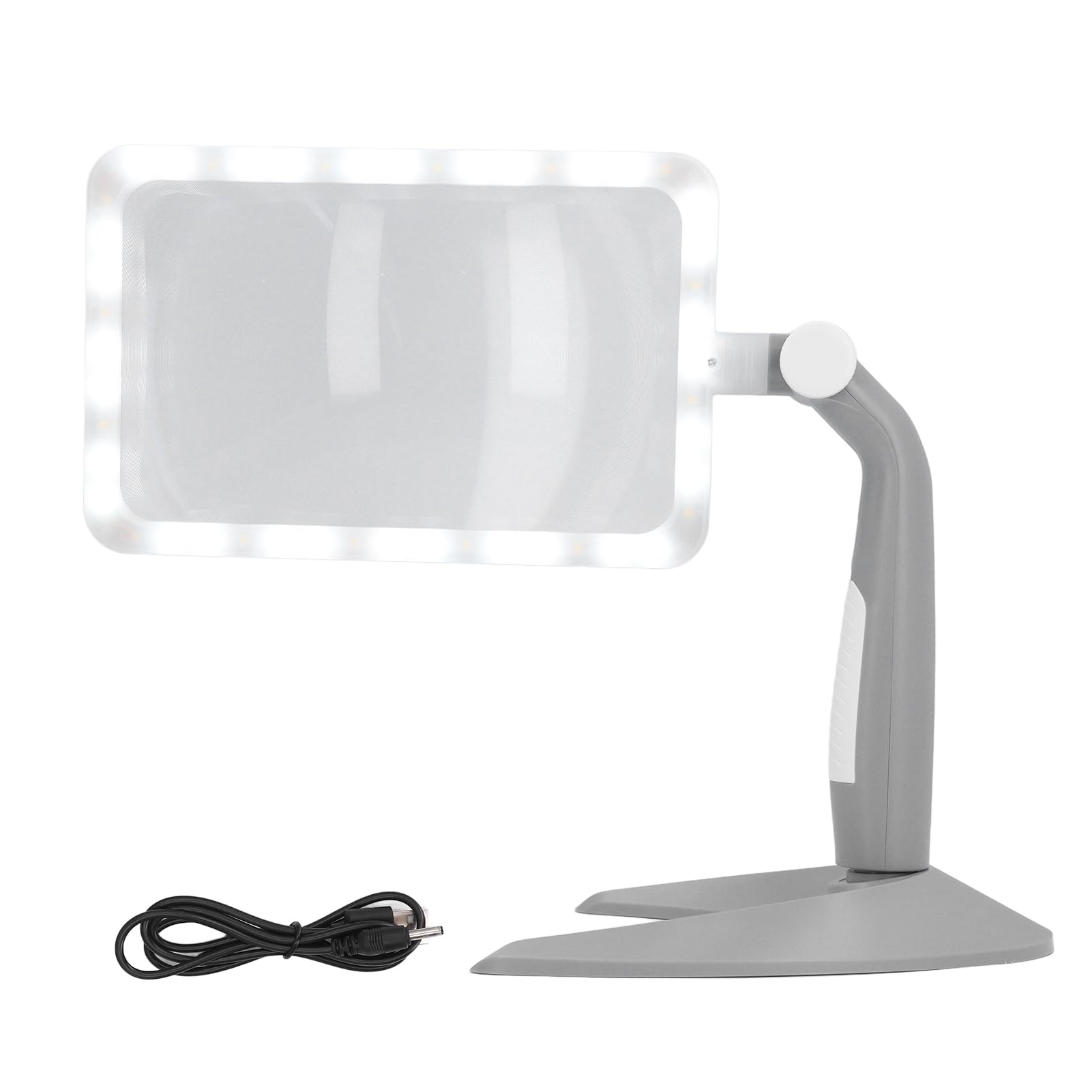 Loupe de lecture rectangulaire Pilipane à 48 LED et 3 modes d'éclairage - 8