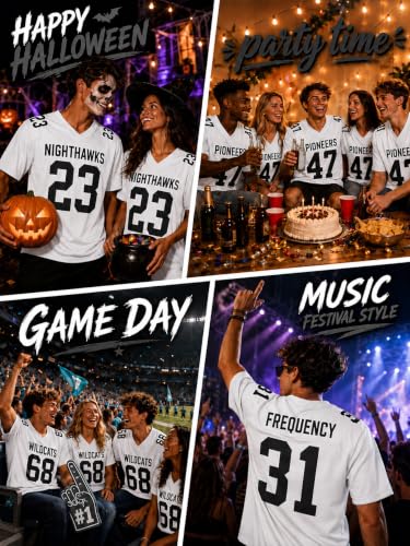 Image of Custom Replica Football Jersey with Name Number Logo