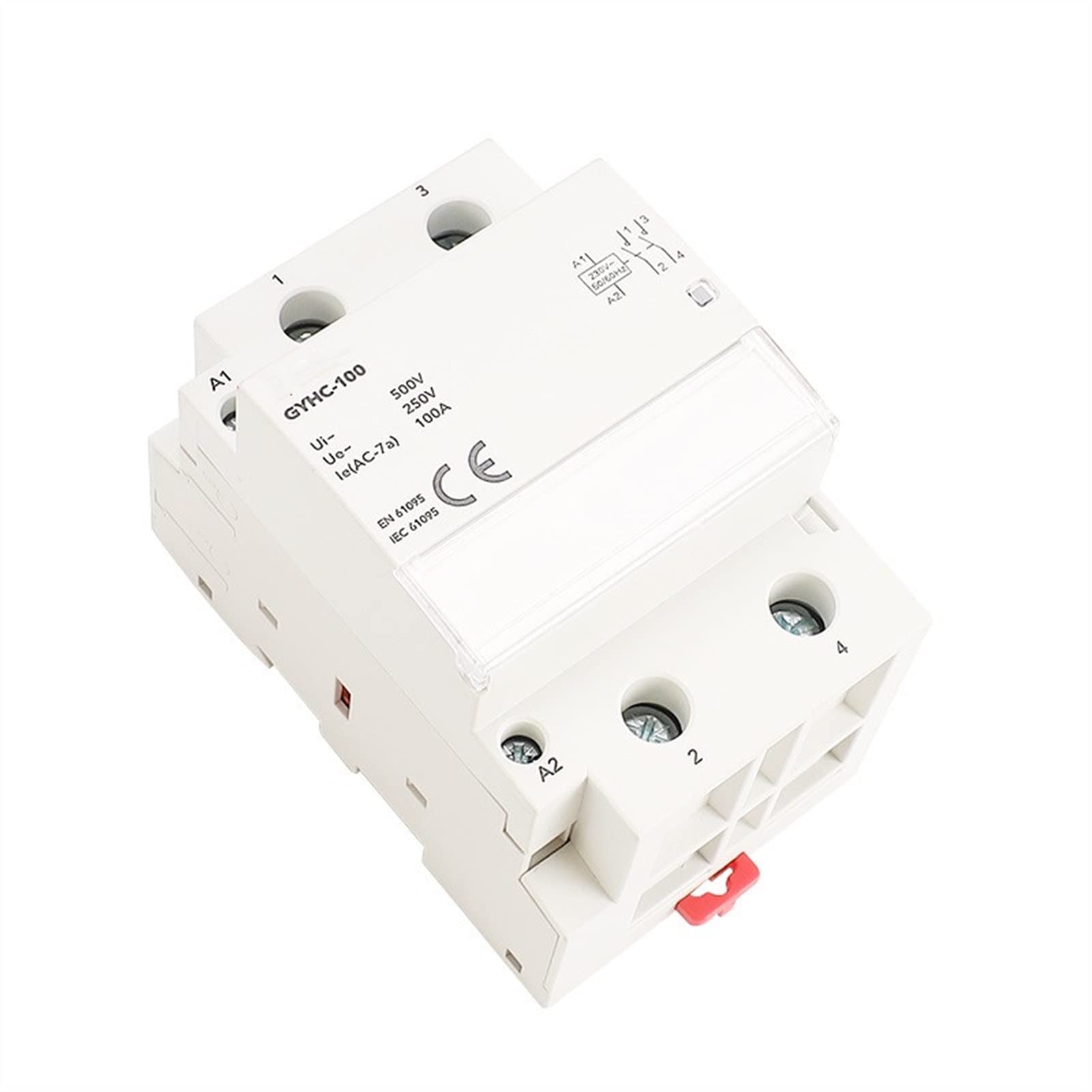 Contactor 2FASE 10 0a AC Contactores 22 0V 230V Riel DIN Hogar Contenedor Modular Controlador de Interruptor Smart Home Hotel Use Industrial Electrics