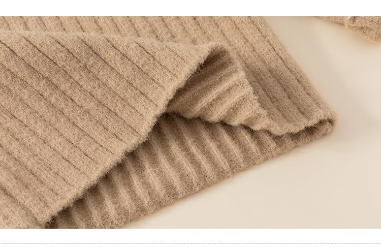 Meufam Unisex Baby Boys Girls Warm Knit Sweater Pullover Long Sleeve Soft Turtleneck High Neck Solid Blouse Autumn Sweater4