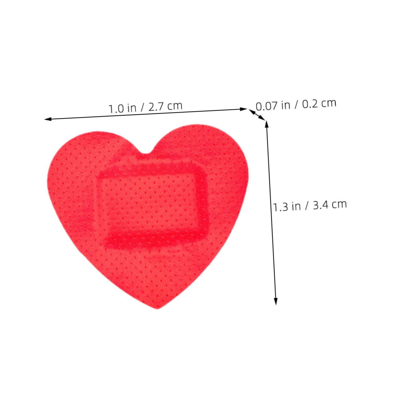 BESPORTBLE 20pcs Heart Bandage Tape Small Care Patches Self Breathable Pe Material Supplies