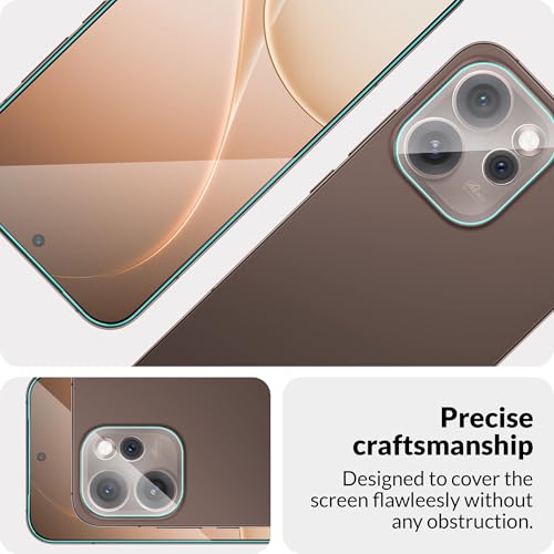 Image of ArmourPro Tempered Glass and Clear Camera Lens Protector for Oppo Reno 15 Pro, Edge to Edge Screen Guard, Anti-Bubble, Scratch Resistant, Anti-Fingerprint, Installation Kit | Clear