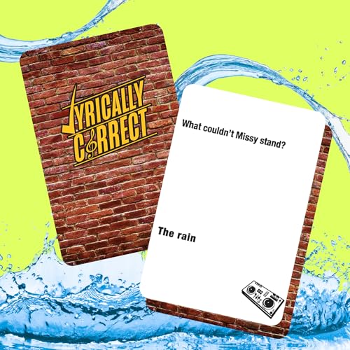 Lyrically Correct Waterproof DRIP ‘90s & 00s Hip-Hop & R&B Edition – Waterproof Music Trivia Card Game for Adults & Families – Pool, Beach & BBQ Party Game by Lyrically Correct - Image 2