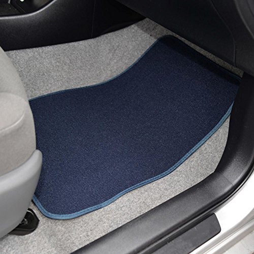Bdk Mt-100-Bl Classic Carpet Mats For Car Suv Van And Truck-Universal Fit Front And Rear Floor Protection With Heelpad, Blue #TOP3
