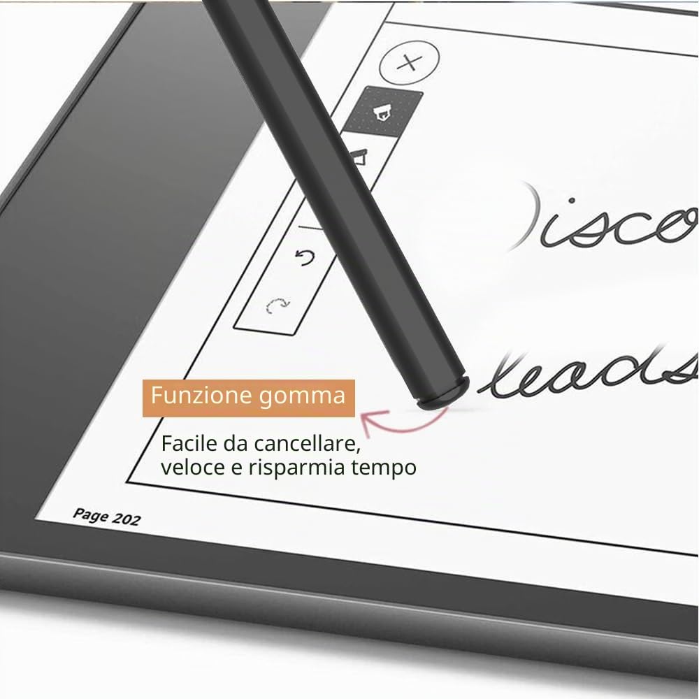 VOVIPO EMR Stylus Penna per Remarkable 2 con gomma, penna di ricambio per Remarkable 2/Kindle scribe/boox tablet alternativa per Marker Plus, 4096 sensibilità alla pressione
