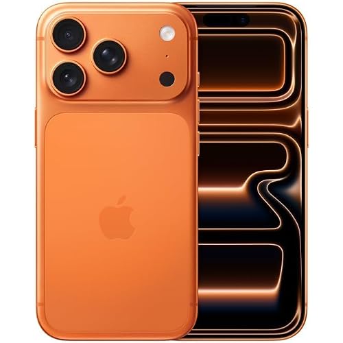 Apple iPhone 17 Pro, US Version, 512GB, eSIM, Cosmic Orange- Unlocked (Renewed Premium)