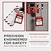 Boviisky Lockout Tagout Locks Set - 10 Red Lockout Tagout Safety Padlock Keyed Different, 2 Keys Per Lock, OSHA Compliant Loto Locks for Lock Out Tag Out Stations and Devices