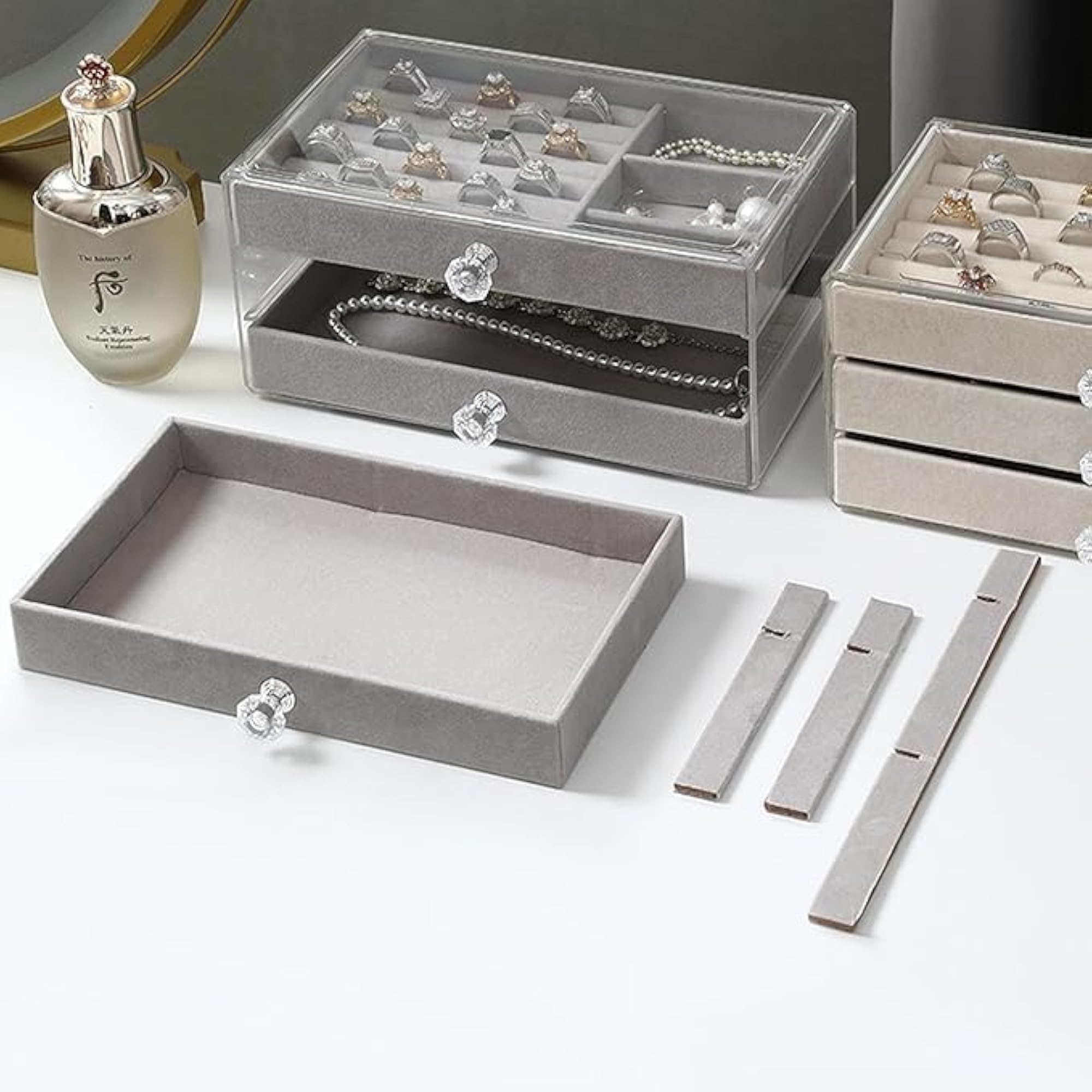 Acrylic Jewelry Organizer With Drawers