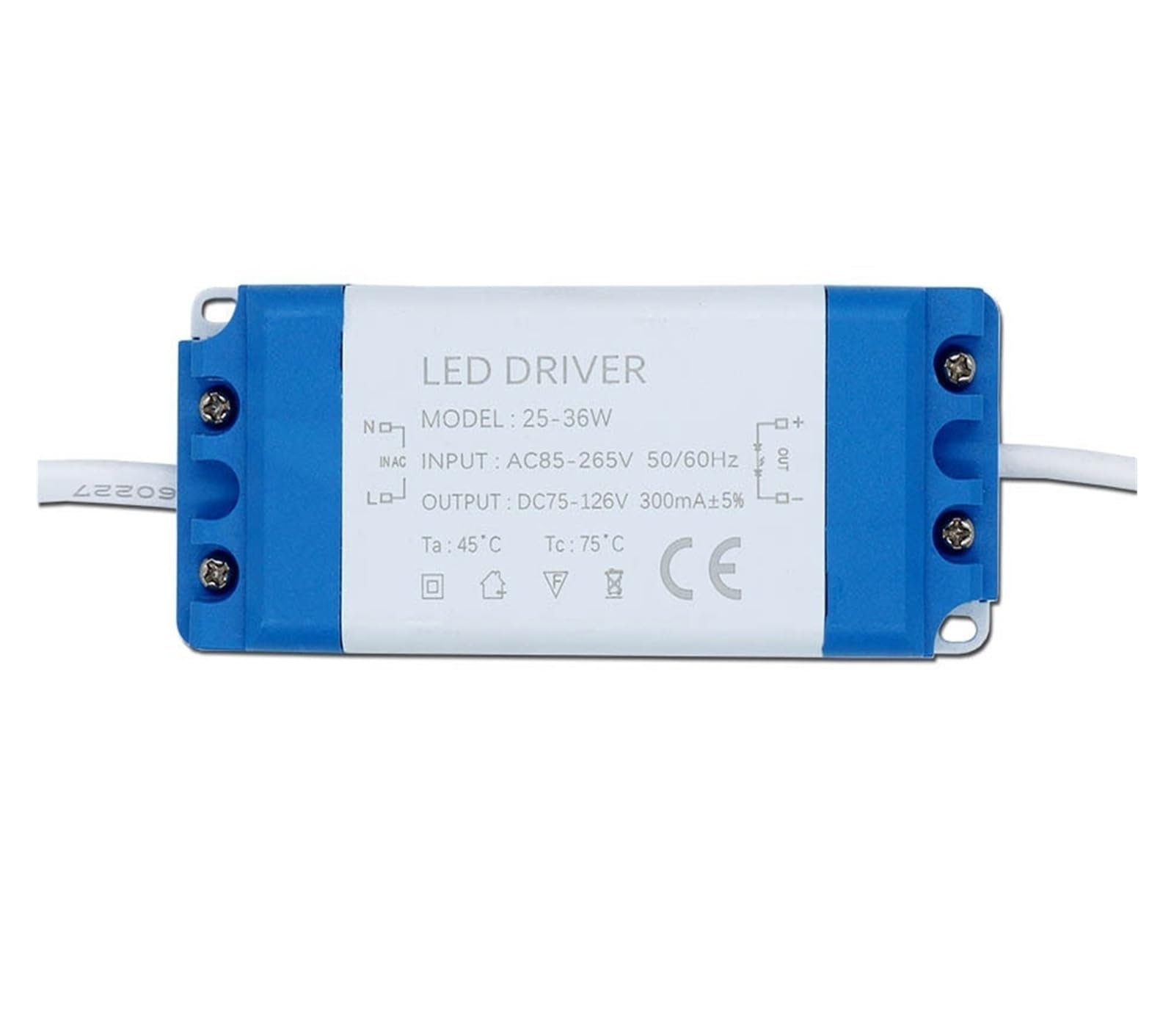 Transformateur d'éclairage LED AC85V-265V convertisseur de courant 300 mA pour spot de plafond